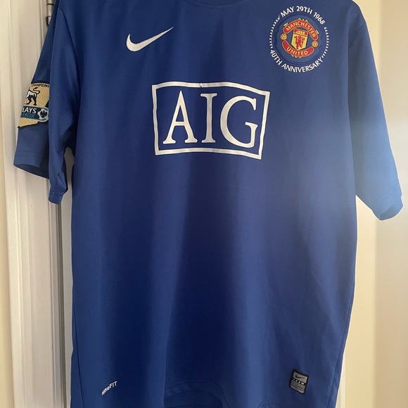Machester United Jersey 08/09 EPL Champions 40th Anniversary - Picture 1 of 6